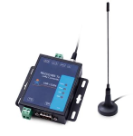 USR-LG206-H-P Serial RS232 RS485 to LoRa Converter Point to Point Mode + Sucker Antenna + Din Rail Guide
