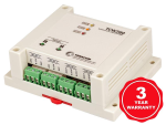TCW280 Web Controller output analogico Ethernet porte galvanicamente isolate e supporto TCP/IP MODBUS. 2xAI 12bit, 4x Output PWN e ON/OFF, 2x Relè, WEB, SNMPv2, ModBUS TCP/IP,comandi API XML/JSON e http, DynDNS – NoIP - DNS o Matic, NTP, Remote FW Update