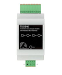4-channel relay output module with SPST relay contacts (3A), MODBUS RTU interface, IP40 protection
