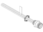 1300130936 CONNETTORE 7/8" MINI CHANGE® DA PANNELLO, 4 POLI, PG13,5 , FEMMINA, CAVO 16 AWG, 30CM PVC