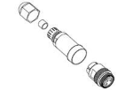 1300170029 CONNETTORE 7/8" MINI-CHANGE ® A CABLARE, 5 POLI, MASCHIO DIRITTO, FORMA A, IP67, Country of Origin: Poland - Export Code 85369095  
