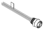 1300130300 CONNETTORE 7/8, FEMMINA, DA PANNELLO, 4 POLI, DIRITTO, CAVO 4x1,5MM (AWG16) 1M