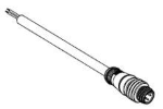 1200060560 CONNETTORE M12 MASCHIO 4 POLI, DIRITTO, CAVO 2M PVC