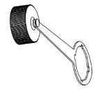 1300580035 TAPPO DI NYLON PA6 GF, FEMMINA, CON CORDONE IN GOMMA EPDM, IP67