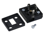 V1093 VP11 02A 0S Basetta forma A 2P + T, 2 fori di fissaggio