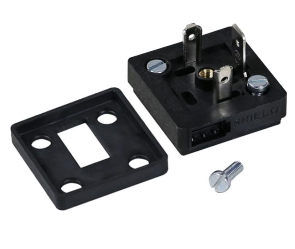V1093 VP11 02A 0S Basetta forma A 2P + T, 2 fori di fissaggio