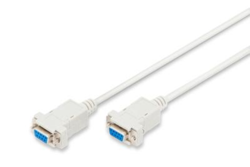 LP120 CAVO NULL MODEM COMPUTER SERIALE RS232 CROSSOVER INCROCIATO 9 POLI FEMMINA/FEMMINA MT 2 