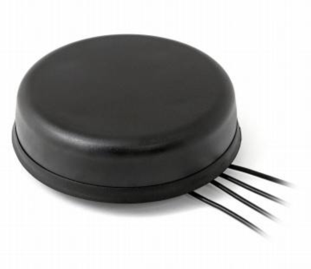2J6551BGF "Discus" Black Screw Mount 4in1, 3G/2G 200cm LL100  Mount 4in1, 3G/2G 200cm, LL100, Fakra D Bordeaux female(jack), 2,4: 200cm, LL100, Fakra I Beige female (jack) GPS/GLO 200cm LL100 Fakra C Blue female(jack), IRIDIUM 200cm  LL100 SMA-Male-Nickel