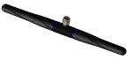 2JD0819-C728N Dipole Antenna, Black, Connector Mount, 169MHz: SMA-Male-Nickel