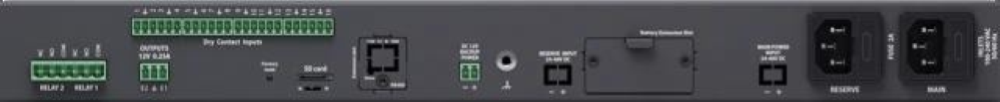 VT825tt Remote Monitoring unit x2 230V AC power inlet - HS CODE: 853710910