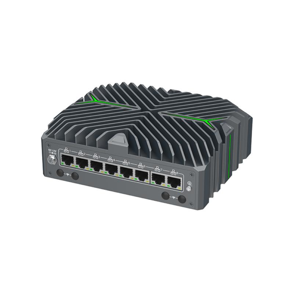 QUANTUM ETH ULTRA 5, Intel ULTRA 5 125U, 12C / 14T, 4.4Ghz, RAM 64GB, SSD 2.5" 128GB (OS), M.2 NVME 1TB(DATA), 1x HDMI +1x DP + TYPE-C, 4x USB 3.0, 1x COM, 8x 2.5GLAN, 1x Audio, DC-IN 12V 1x M.2 2230, 1x M.2 3052, SIM Slot