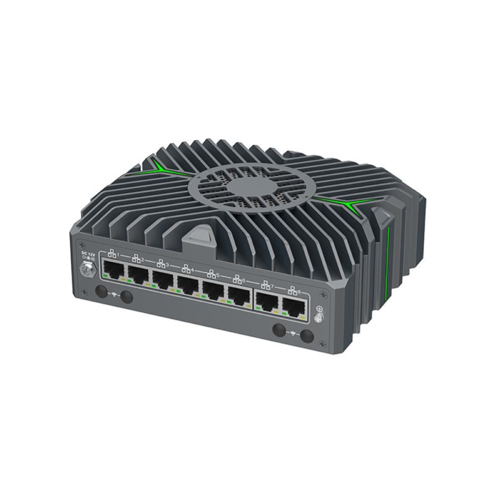 QUANTUM ETH ULTRA 5, Intel ULTRA 5 125U, 12C / 14T, 4.4Ghz, RAM 64GB, SSD 2.5" 128GB (OS), M.2 NVME 1TB(DATA), 1x HDMI +1x DP + TYPE-C, 4x USB 3.0, 1x COM, 8x 2.5GLAN, 1x Audio, DC-IN 12V 1x M.2 2230, 1x M.2 3052, SIM Slot