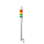 LR4-302LJBW-RYG Signal tower, off-white, 3 tiers, 24VDC, 40mm, L-angle bracket, cable, buzzer HS CODE: 85318070 ORIGIN: ID