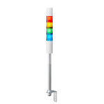 LR4-402LJBW-RYGB Signal tower, off-white, 4 tiers, 24VDC, 40mm, L-angle bracket, cable, buzzer HS CODE: 85318070 ORIGIN: ID