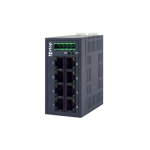 EH2008 INDUSTRIAL SWITCH ETHERNET UNMANAGED WITH DOUBLE POWER REDUNDANT, 8 PORT LAN 10/100 AUTOSENSING (RJ45), PLASTIC HOUSING IP40