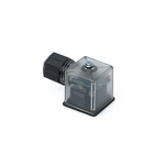 1212070387 S28200TC410RCN CONNETTORE S282, 2 POLI + TERRA, TRASPARENTE, CIRCUITO C4, LED ROSSO 12V AC/DC, CONNETTORE SMONTATO ORIGIN POLAND HS CODE:85366990 