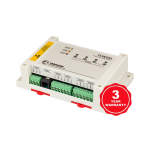 TCW241 WEB controller, Modulo IO Ethernet, WEB, 4xDI, 4xAI(0-60VDC), 1-Wire fino a 8 sensori, 4x High Relè, ModBUS TCP/IP, SNMPv2, comandi API XML/JSON e http, DynDNS – NoIP - DNS o Matic, NTP, Remote Firmware Update