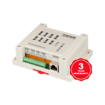 TCW181B-CM Web Controller, modulo IO digitale Ethernet per il monitoraggio di 1 e il controllo fino a 8 dispositivi per unità, WEB, 1xDI, 8x Relè (NA e NC), SMTPv1(SSL / No TLS), SNMPv1, comandi API XML e http, Remote Firmware Update