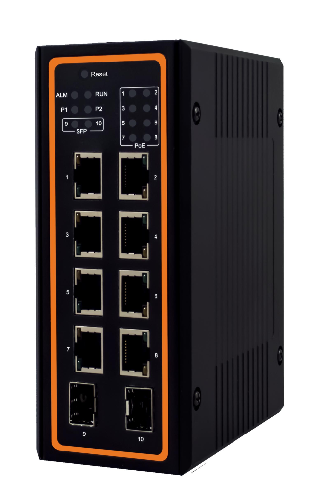 EHG6510-4PoE-2SFP-24V 10-Port Lite-Managed Gigabit Ethernet Switch with 2 SFP,  4 POE + 24V BOOST